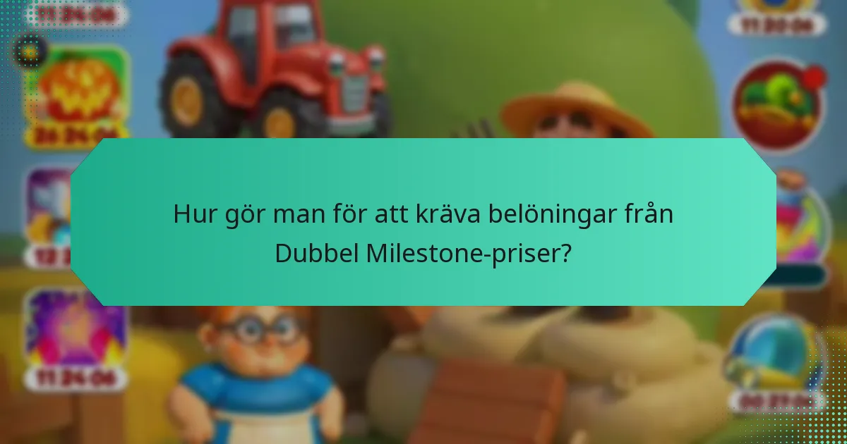Vilka speciella evenemang är kopplade till Dubbel Milestone-priser?