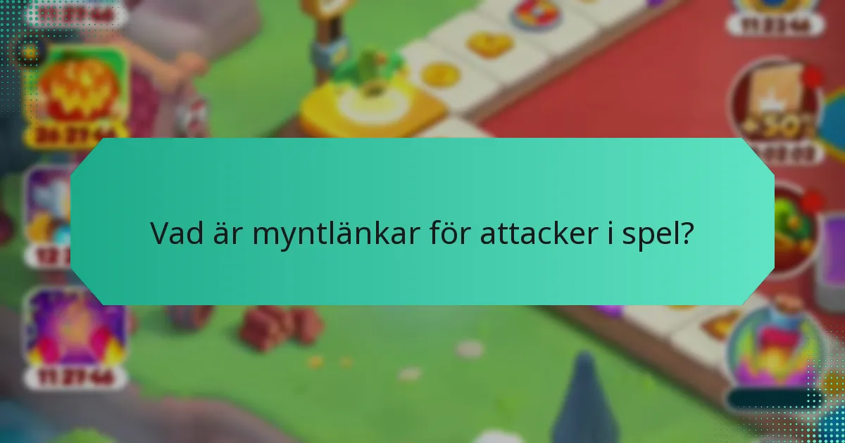 Vilka evenemang har specifika myntlänkar?